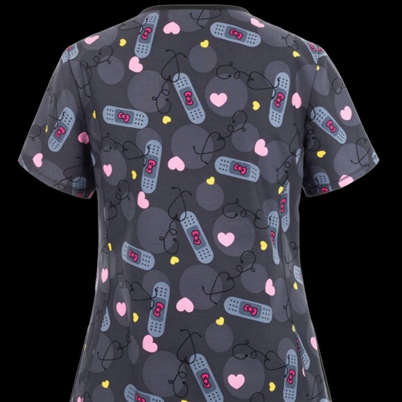 HELLO KITTY NURSE SCRUB TOP - Picture 3 of 3
